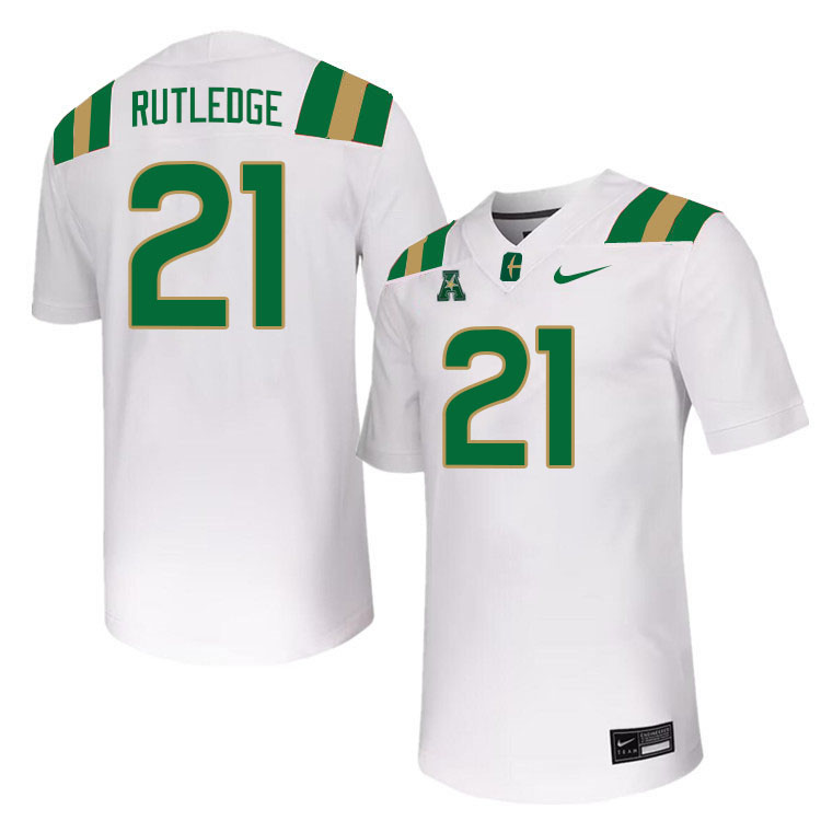 Charlotte 49ers #21 Henry Rutledge College Football Jerseys Stitched Sale-White